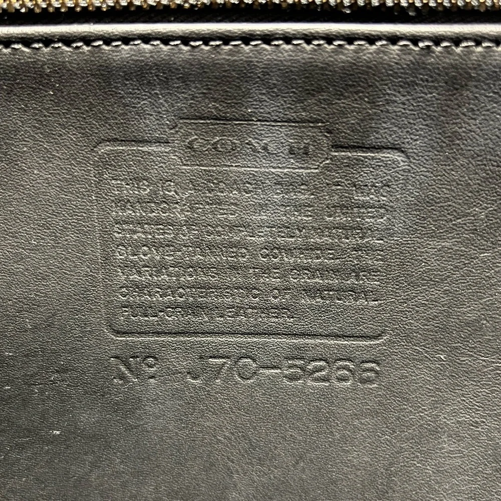 Vintage Coach J7C-5266 Beekman Black Briefcase/Laptop Bag Made in USA Handmade - Picture 5 of 5